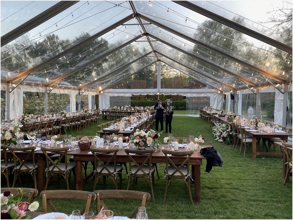 climate-controlled tents